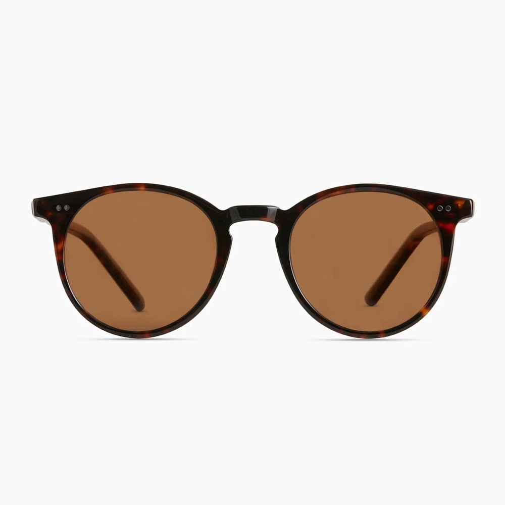 NWT Quince Noah Polarized Acetate Sunglasses Tortoise with Brown Lenses - Picture 7 of 7